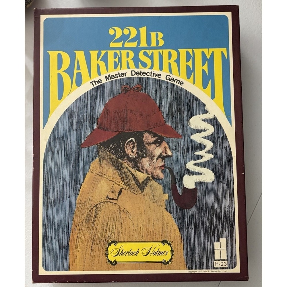 221B Baker Street The Master Detective Game Vintage 1977 Hansen Games
